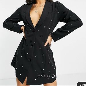Mini Blazer dress with sequins